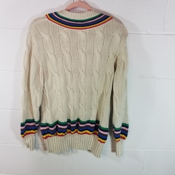 Rowing Blazers for Target croquet rainbow cableknit sweater - Picture 12 of 12